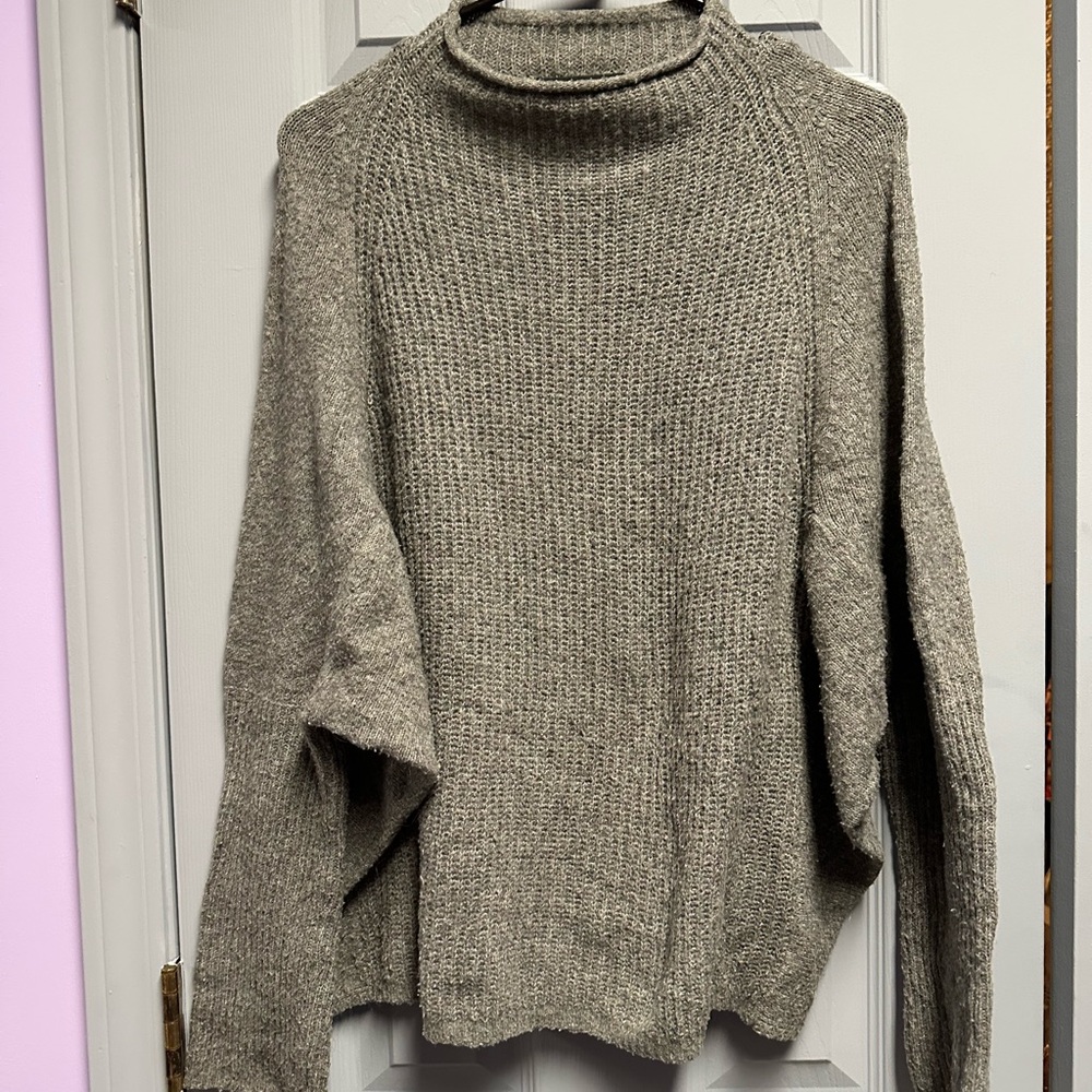 Able Taupe Women's Turtleneck Sweater